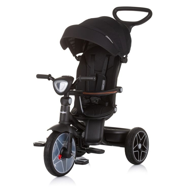 Triciclo bambini dai 9 mesi fino a 25 kg, Passeggino con maniglione regolabile, Bici, Sedile girevole Fronte Mamma e Strada,Cappottina pieghevole, Ruota Libera