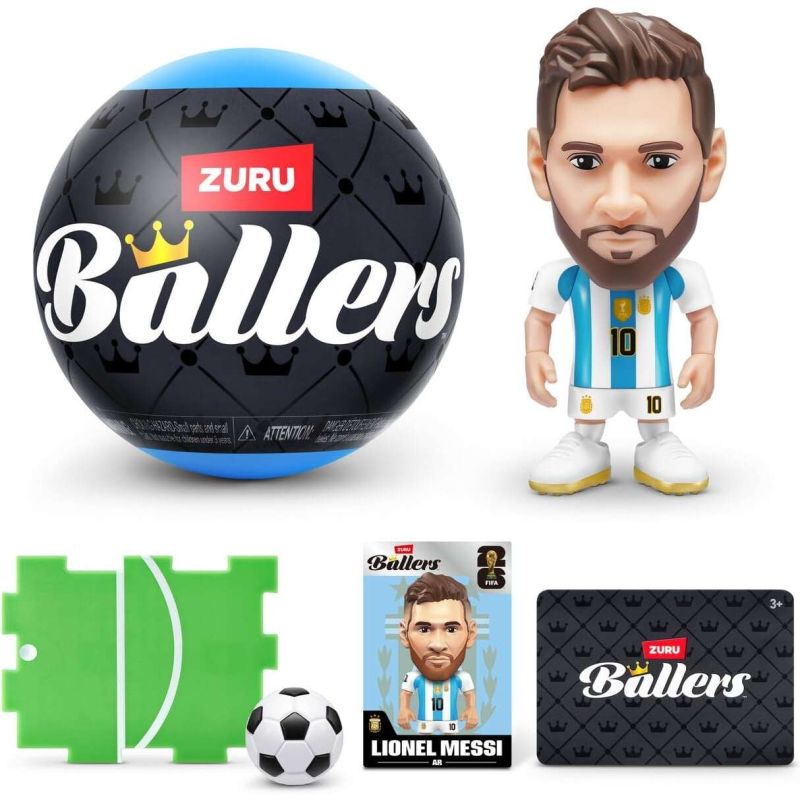 FIFA WORLD CUP 2026? Ballers Series 1,  Figurine Calcistiche Collezionabili FIFA Ufficiali, 1 personggio a sorpresa con accessori, Zuru, Eta 3+