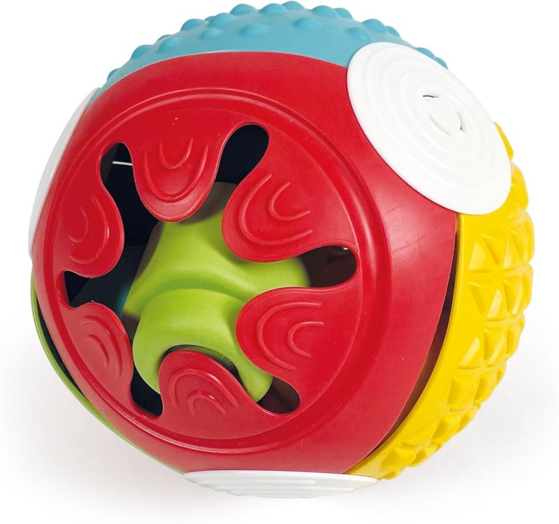 Soft Clemmy - Touch & Play, Palla Sensoriale, Palla Prima Infanziai, con 5 Mattoncini 100% Lavabili, Gioco per Sviluppare Manualita e Logica, CLementoni,Eta 6-36 mesi