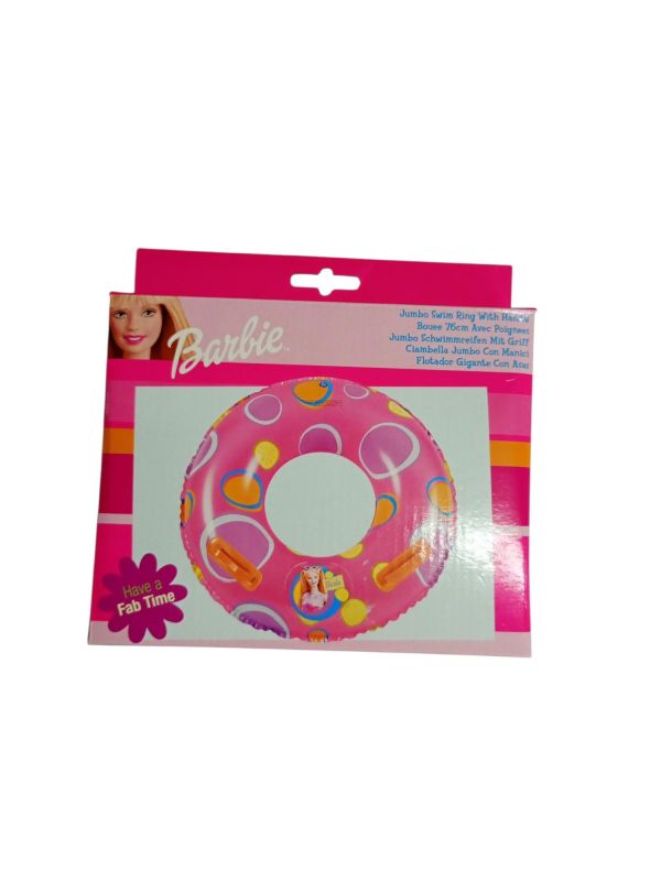 Ciambella mare  Barbie jumbo con manici, Colore rosa