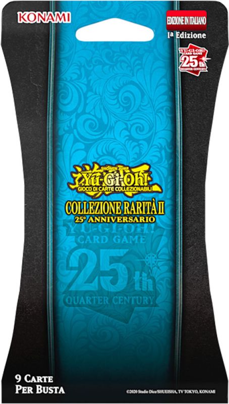 Yu-Gi-Oh! Collezione Rarita II 25° anniversario,Busta da 9 carte, Lingua italiana, Eta 6+