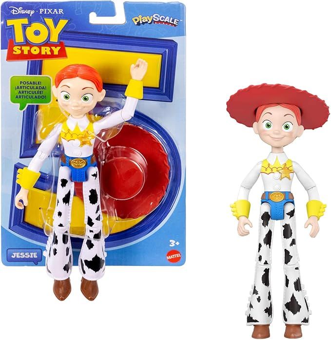 Disney Pixar Toy Story 5 - Jessie Cowgirl, action figure da 22,5cm con 12 punti di articolazione, cappello removibile e design fedele al film,Mattel, Eta 3+