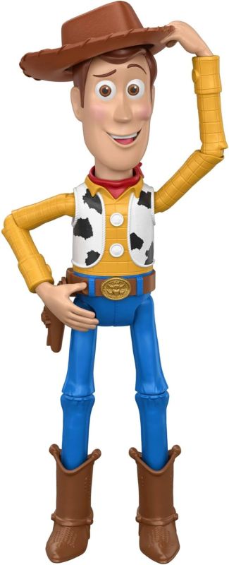 Disney Pixar Toy Story 5 - Woody `Ciao, amico!`, action figure da 30cm con 14 articolazioni mobili, funzione speciale per salutare con il cappello e design dal film,Mattel, Eta 3+
