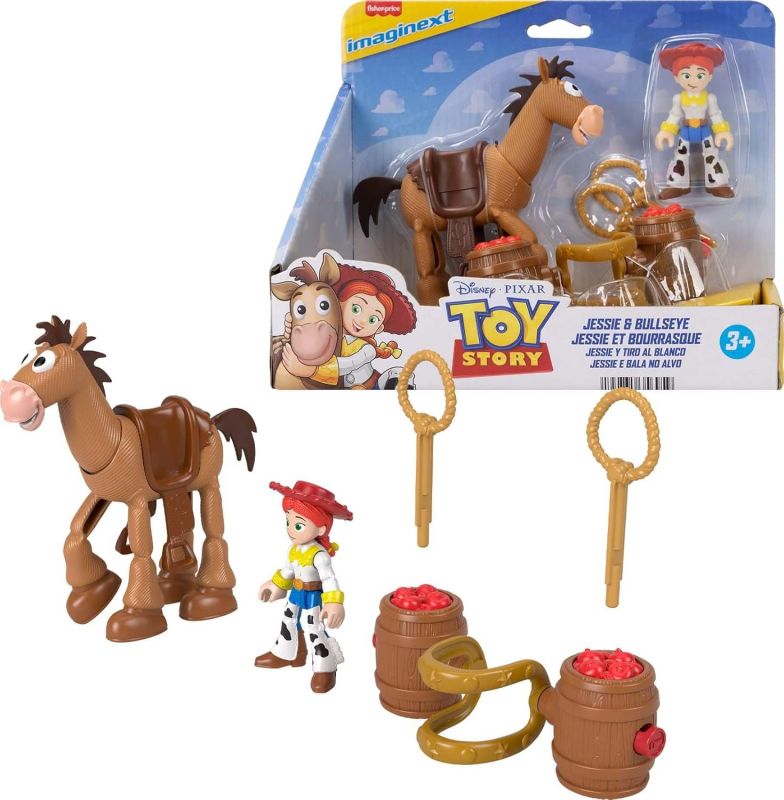 Imaginext Toy Story Jessie & Bullseye, Peronsaggio con cavallo, Fisher Price, Eta 3+