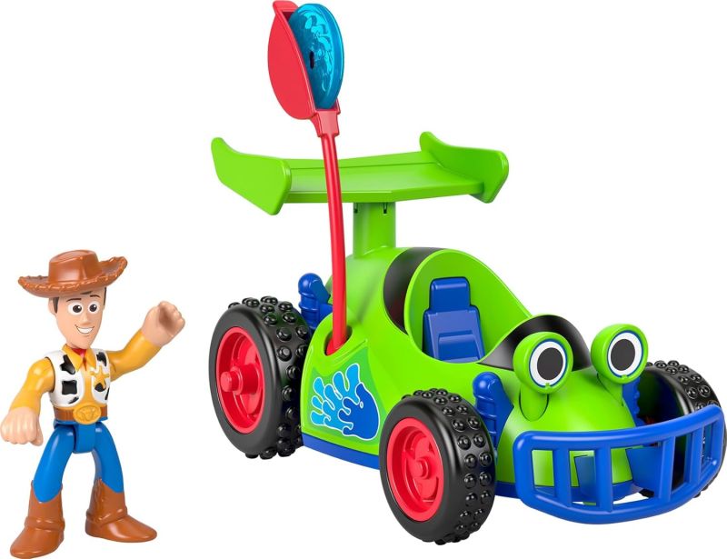 Imaginext Toy Story Woody & RC, Veicolo con personaggio,Fisher Price,Eta 3+