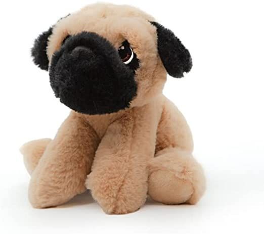 Peluche Giocattolo Morbido e Coccoloso per Bambini Collezione Animali Safari e Animali Marini Peluche, Perfetto per i Bambini Ecofriendly (Carlino Peluche)