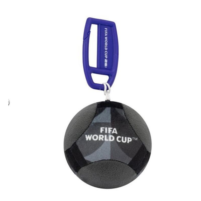 Portachiavi pallone peluche FIFA World Cup 2026, Colore nero, Jazwares, Eta 3+