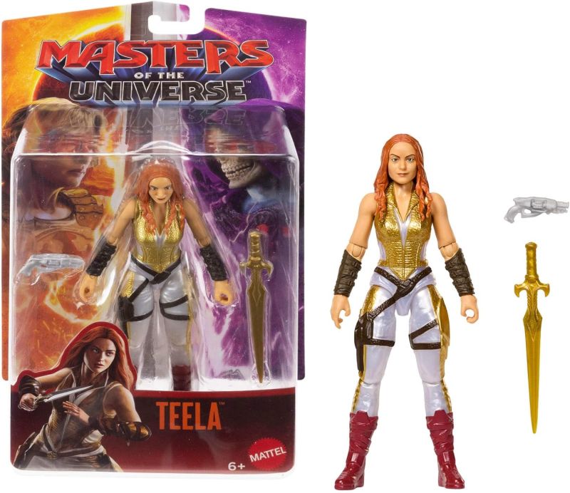 Masters of the Universe - Teela Dea Guerriera, action figure articolata con spada inclusa, ispirata a Camila Mendes dal film Masters of the Universe 2026,Mattel,Eta6+