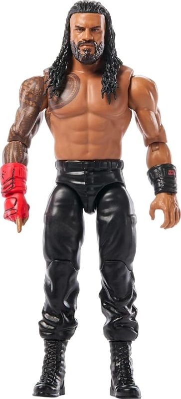 WWE Main Event - Roman Reigns, Superstar collezionabile Top Picks, action figure con 14 punti di articolazione e aspetto realistico,Mattel, Eta 6+
