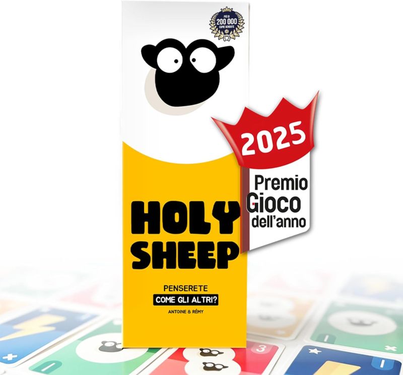 Holy Sheep  ? Indovina le Stesse Risposte dei Tuoi Compagni di Squadra! ? Gioco Divertente e Veloce ? Da 3 a 9 Giocatori ? Italiano, ATM Gaming, Eta 12+