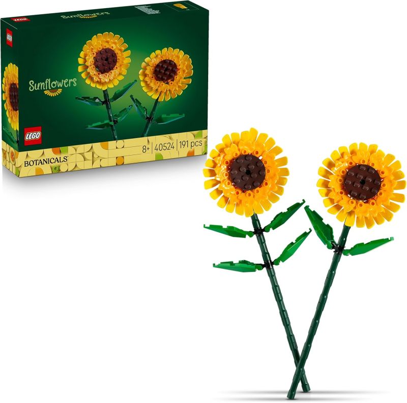 LEGO Botanicals Girasoli - Set di Fiori Finti  Bouquet da Esporre come Decorazione, Eta 8+