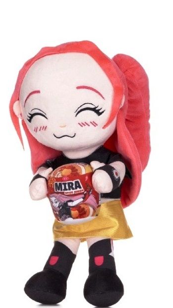 Peluche K Pop Demon Hunters Mira 35 cm bambola ufficiale dell`idolo coreano, figura morbidae abbracciabile, collezione K-Pop, merchandising ufficiale,regalo per i fan