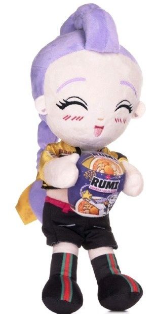 Peluche K Pop Demon Hunters Rumi 35 cm bambola ufficiale dell`idolo coreano, figura morbidae abbracciabile, collezione K-Pop, merchandising ufficiale,regalo per i fan