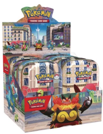 Pokemon Box 10 Mini Tin Collezione Luminopoli, The Pokemon Company, Eta 6+