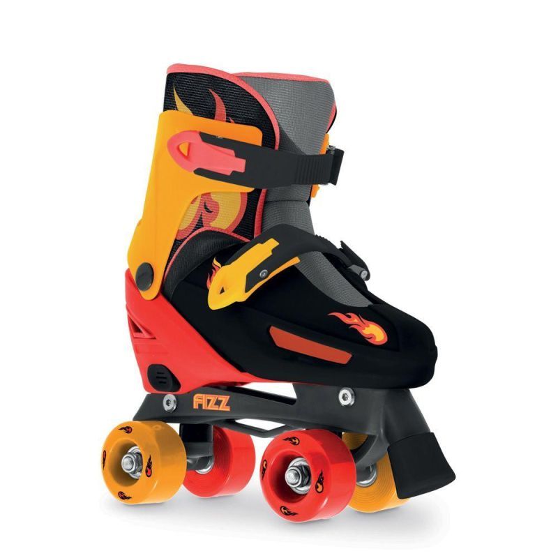 Pattini a rotelle Quad Roller, Taglia 35-38, Colore arancio