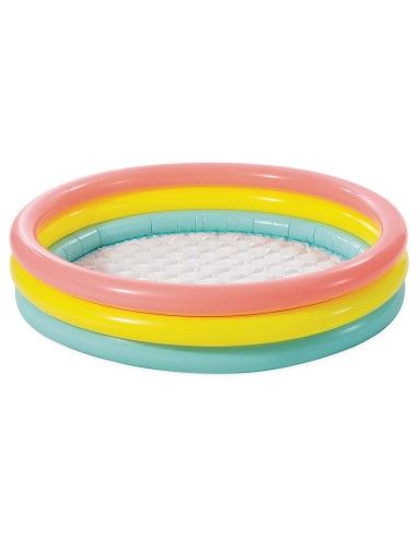 Piscina gonfiabile3 anelli, Multicolore 114X25 cm,Intex