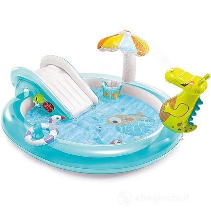 Piscinagonfiabile Playcenter Alligatore, 201X170X84 cm, Intex,Eta 2+