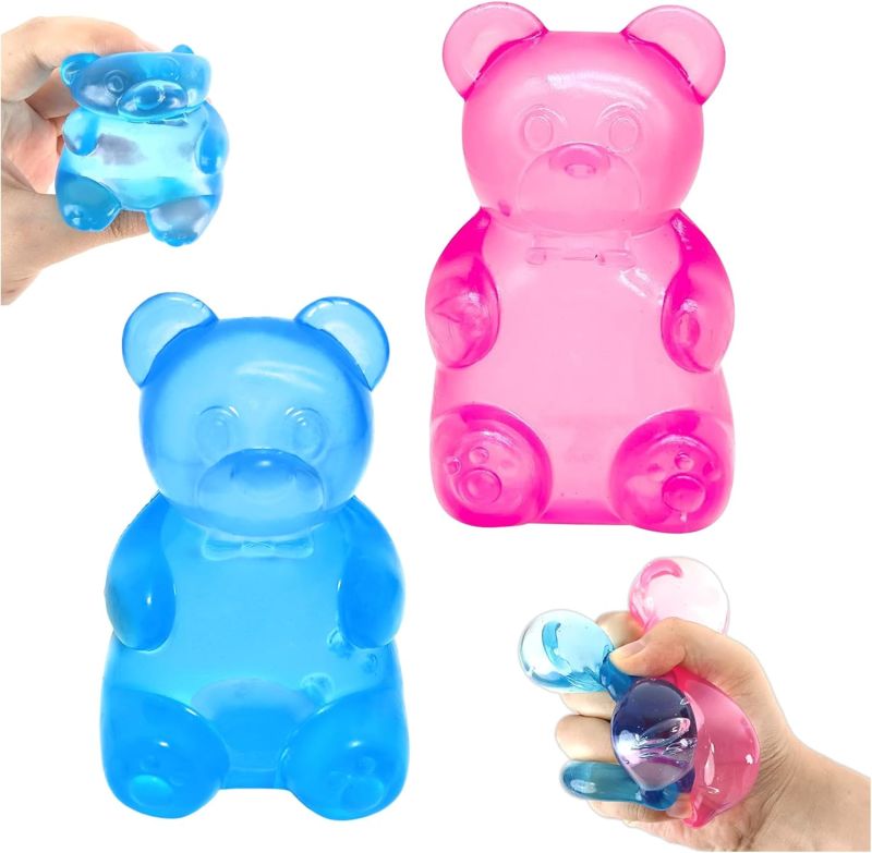 Orsetto Gommoso Squishy, Giocattolo da spremere di Orsetto Gommoso Giocattoli Giocattolo da Schiacciare Antistress Squishies Squeeze Giocattoli per Bambini, Adulti Ufficio e Casa