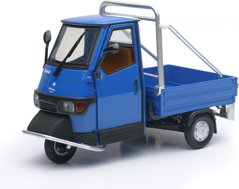 Piaggio Ape Cross 50, Colore blu scala 1:18, Newray,Eta 8+