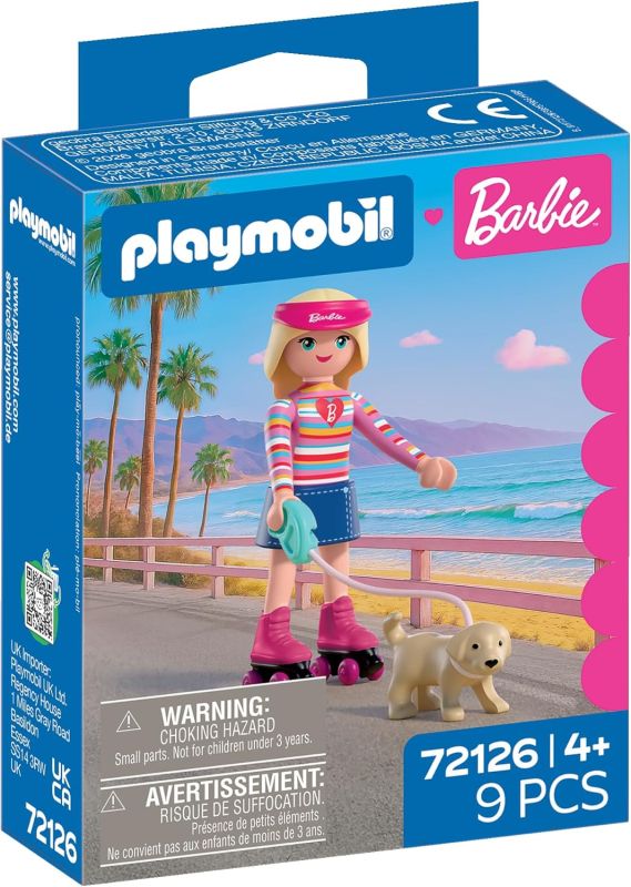 Playmobil Barbie Malibu, Personaggio con cagnolino,Eta 4+