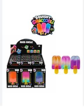 Ghiacciolo Gommoso Squishy, Giocattolo da spremere di Ghiacciolo Gommoso Giocattoli Giocattolo da Schiacciare Antistress Squishies Squeeze Giocattoli per Bambini,