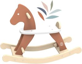 VEVOR Cavallo A Dondolo 5 In 1 Per Bambini Da 1 A 3 Anni, Dondolo Con Trampolino Tavola Di Equilibrio Staccabile Maniglia Di Spinta 4 Ruote Lisce 92565112