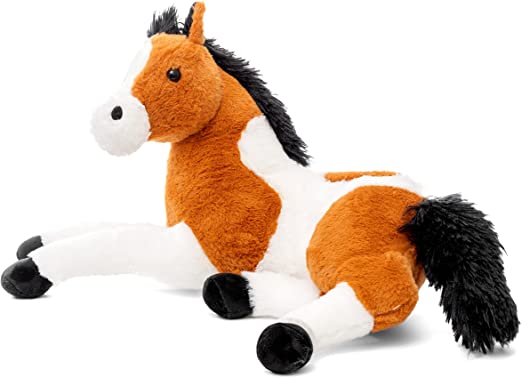 Image of Cavallo Peluche Grande Gigante XXL Morbido Peluche a Forma di Cavallo di cm Bambini Unicorno Giocattolo Colore Marrone,