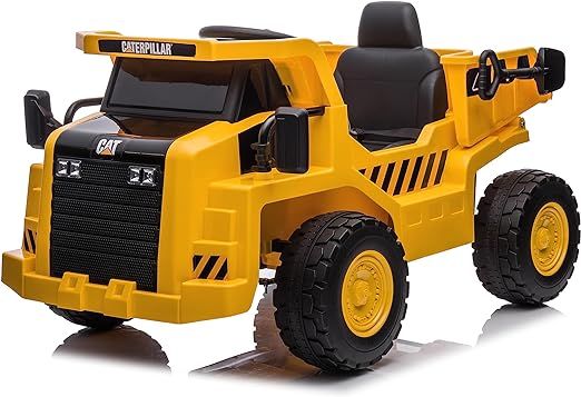 Camion elettrico per bambini Cavalcabile Caterpillar Dump Truck 6v Con Radiocomando Parentale