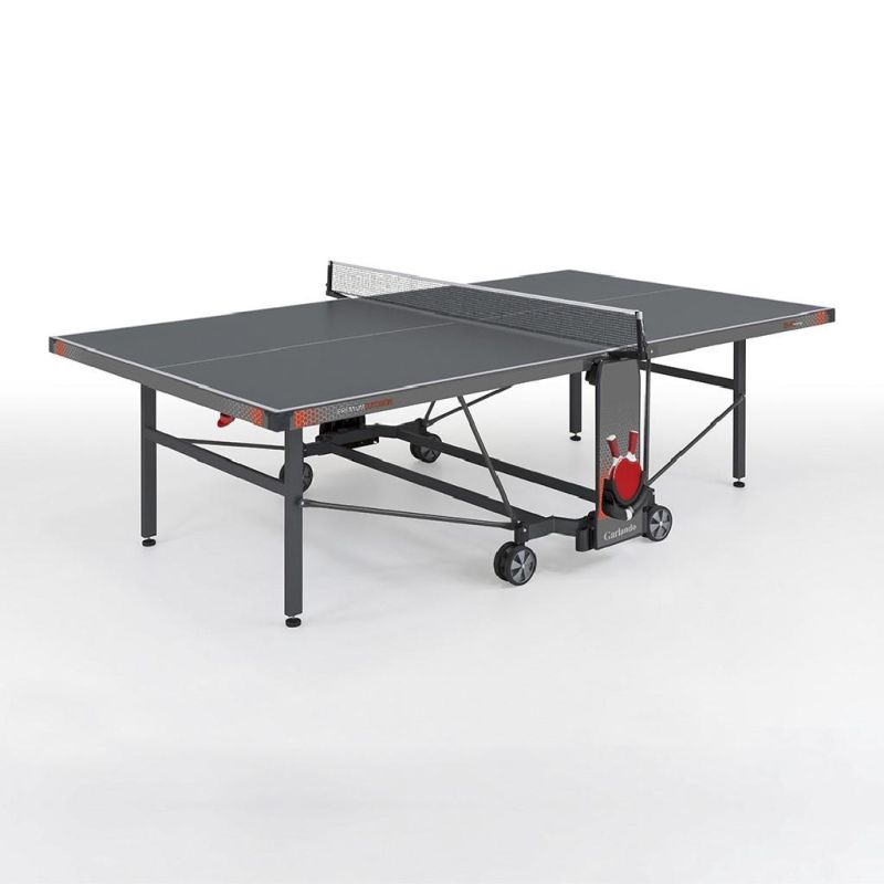 Ping pong PREMIUM OUTDOOR piano grigio con ruote per esterno