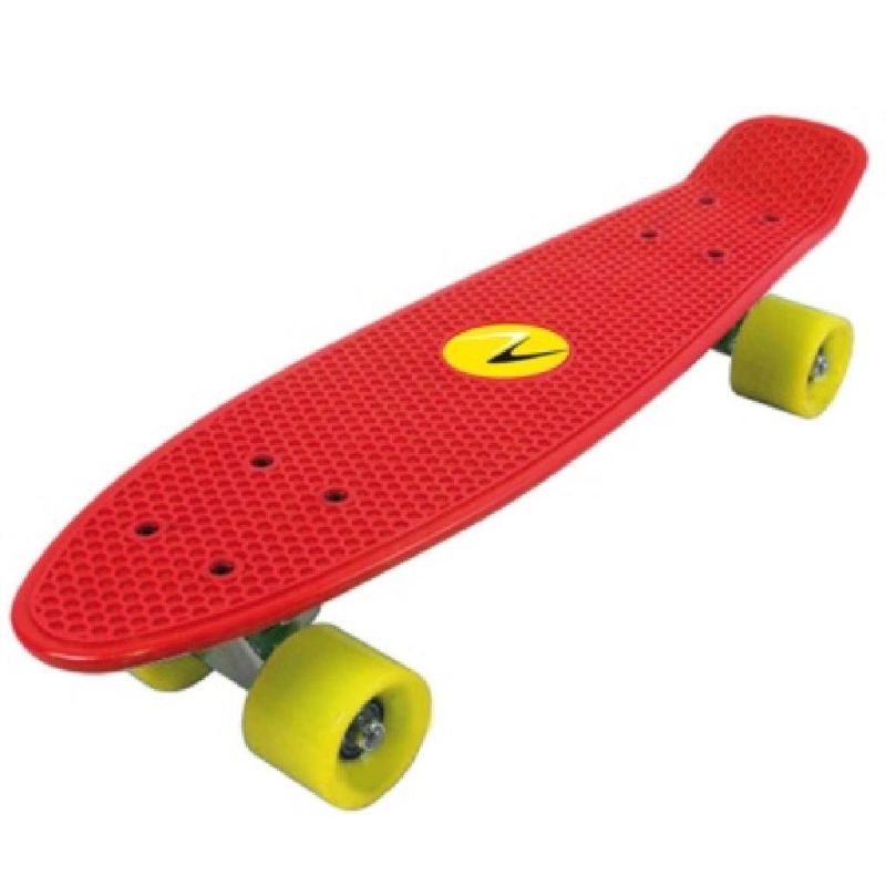 Skateboard FREEDOM - tavola rossa ruote gialle