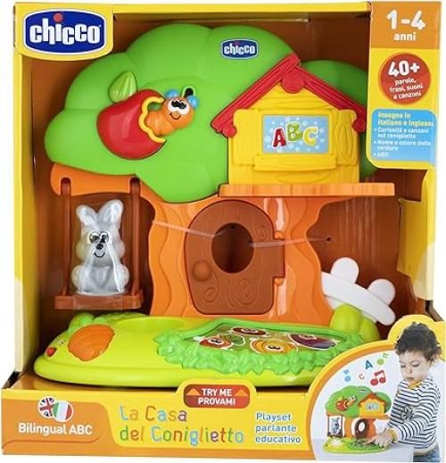 Chicco - La Casa del Coniglietto, Gioco Elettronico, Playset, eta 1-4 Anni