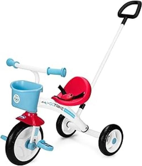 Chicco Triciclo Bambini U-GO 2in1, Triciclo Bimba e Bimbo con Maniglione ad Altezza Regolabile, Max 20 kg , 18 Mesi - 5 Anni, Colore unisex