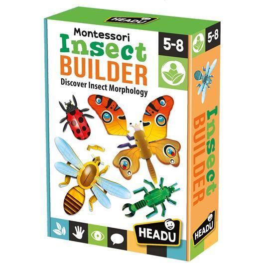Headu Insect Builder Gioca E Scopri Come Sono Fatti Mu27040 Gioco Educativo Per Bambini 5-8 Anni Made In Italy