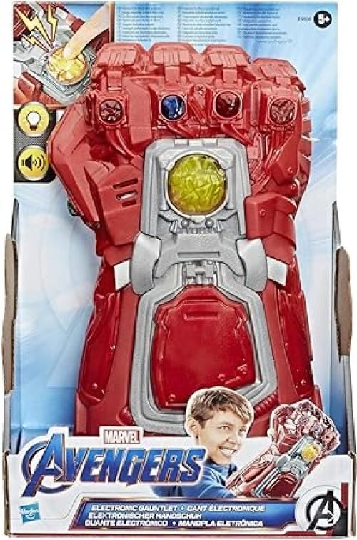 Marvel Avengers: Endgame Red Infinity Gauntlet Electronic Fist Roleplay Toy with Lights and Sounds for Children Aged 5 and Up