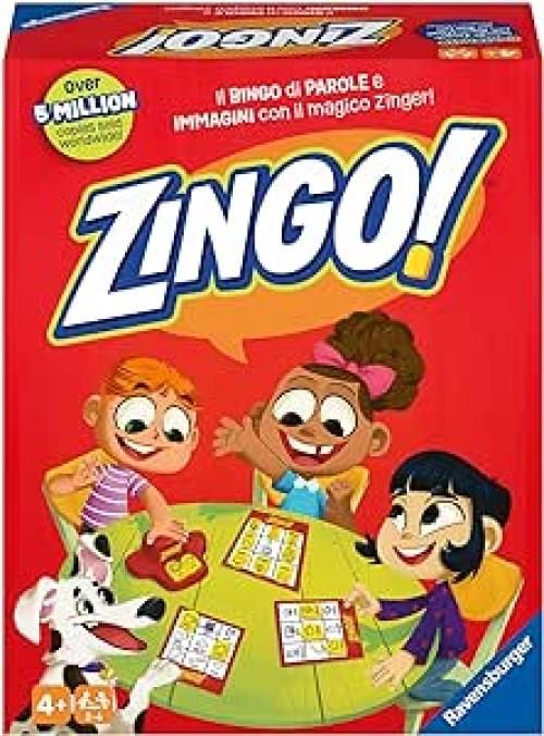 Ravensburger - Zingo, la Divertentissima Tombola di Parole e Immagini, Gioco per Bambini, 2-6 Giocatori, Versione Italiana, 4+ anni
