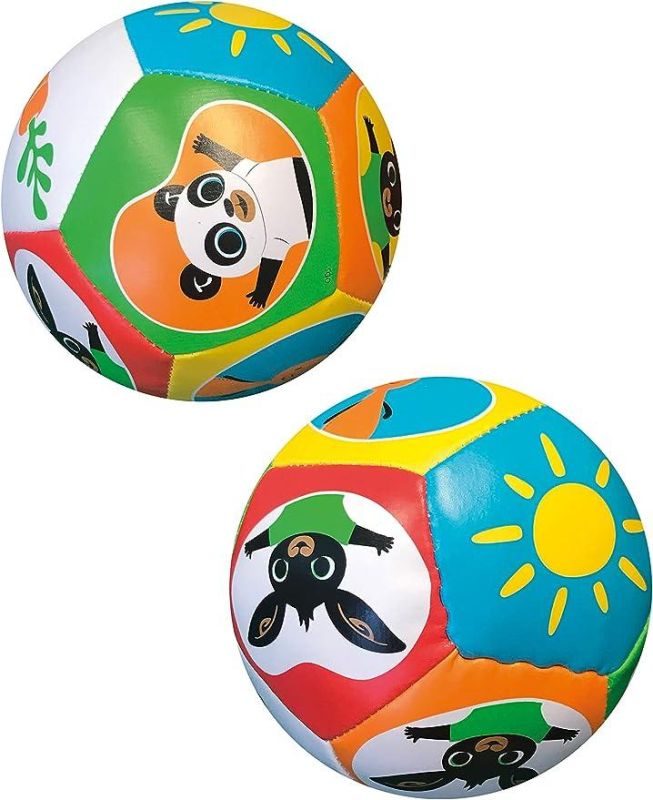 ODS TOYS Bing - Baby Ball Ultra Soft Palla Morbida cm 12,7 in Ecopelle. Ideale nei Primi Mesi del Bambino. Giocattolo Sviluppo Tattile e Visivo