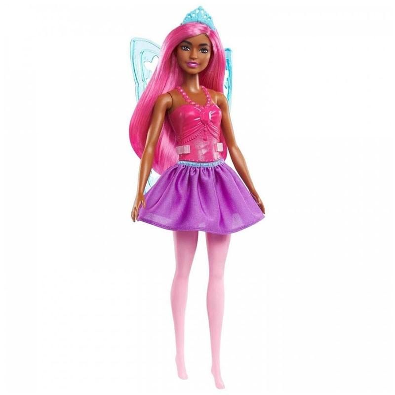 Barbie Dreamtopia-Bambola Fata capelli rosa e ali verdi