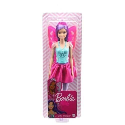 Barbie Dreamtopia-Bambola Fatina cappelli viola e ali rosa