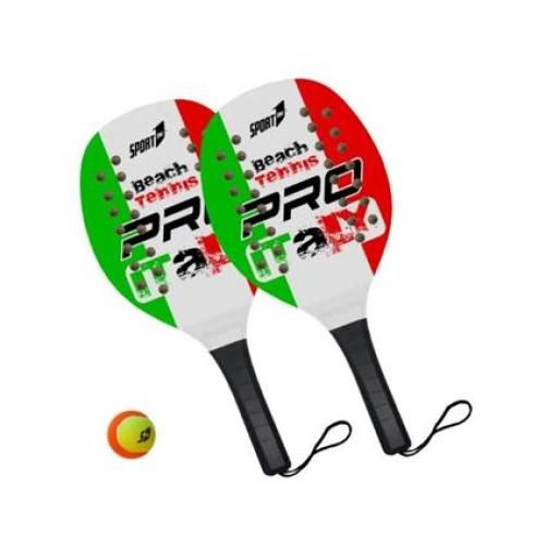 Racchettoni Beach Tennis Pro Italia-Due racchette + pallina