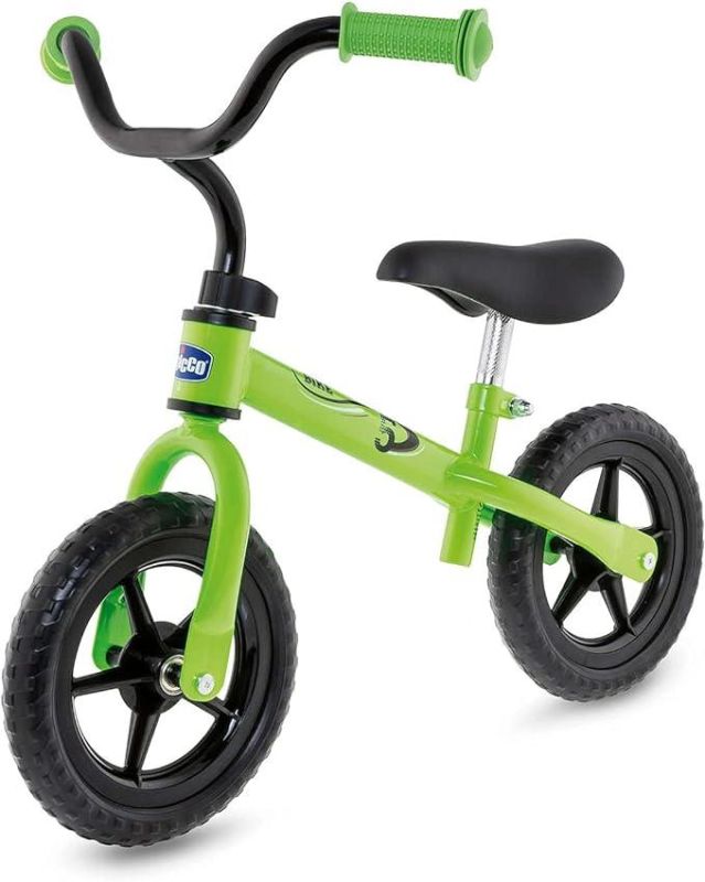 Chicco Green Rocket Bicicletta Senza Pedali, Bici Balance Bike per l`Equilibrio, con Manubrio e Sellino Regolabili, Max 25 Kg, Verde - Giochi Bambini 2-5 Anni, Taglia unica