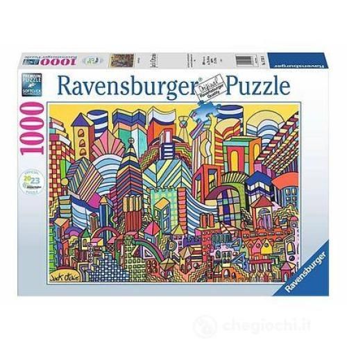 Ravensburger - Puzzle Boston by Jack Ottanio WJPC, 1000 Pezzi, Puzzle Adulti - Ravensburger