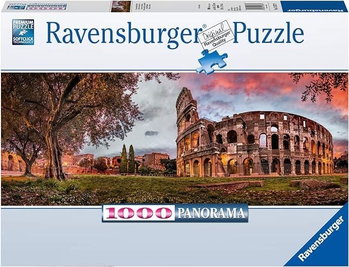 Ravensburger - Puzzle Colosseo al tramonto, Collezione Panorama, 1000 Pezzi, Idea regalo, per Lei o Lui, Puzzle Adulti