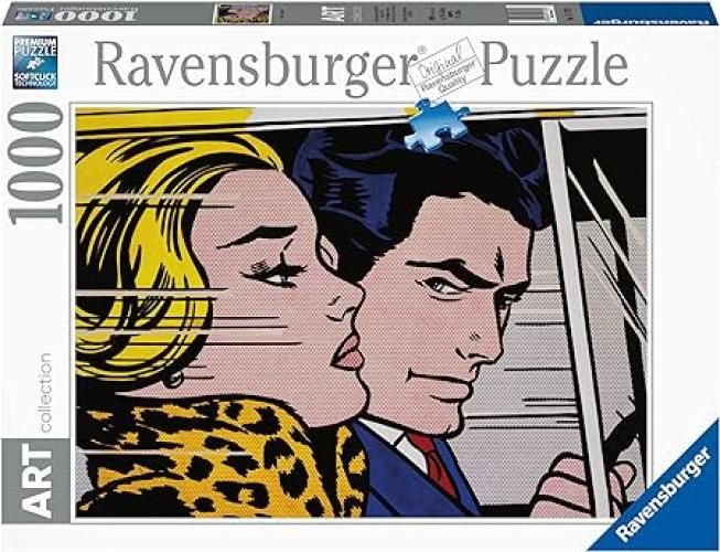 Ravensburger - Puzzle Lichtenstein In the Car 70x50 cm - Puzzle 1000 pezzi - Puzzle adulti e Ragazzi facile da comporre - Puzzle Quadri Famosi da Esporre - Puzzle Arte Educativo