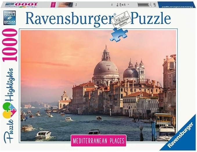 Ravensburger - Puzzle Mediterranean Italy, Collezione Mediterranean Places, 1000 Pezzi, Idea regalo, per Lei o Lui, Puzzle Adulti