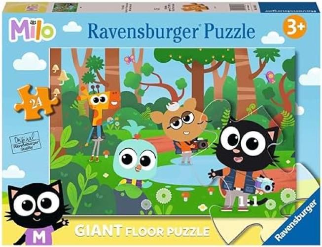 Ravensburger - Puzzle Milo, Collezione 24 Giant Pavimento, 24 Pezzi, Eta Raccomandata 3+ Anni