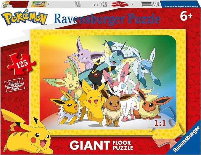 Ravensburger - Puzzle Pokemon, Collezione 125 Giant Pavimento, 125 Pezzi, Eta Raccomandata 6+ Anni