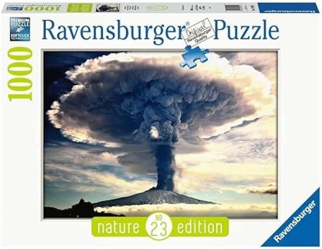 Ravensburger - Puzzle Vulcano Etna, Collezione Nature Edition, 1000 Pezzi, Idea regalo, per Lei o Lui, Puzzle Adulti