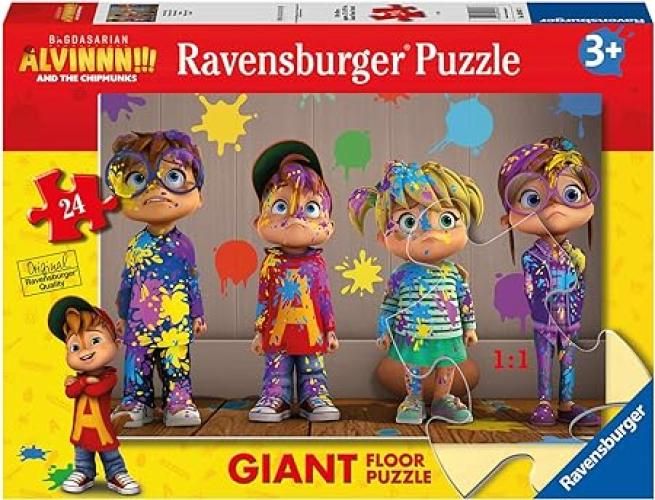 Ravensburger 030873 Alvin, Puzzle 24 Pezzi Giant Pavimento, Puzzle per Bambini, Eta Raccomandata 3+