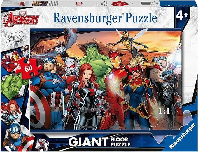 Ravensburger Marvel Avengers 60 Piece Giant Floor Jigsaw Puzzle for Kids Age 4 Years