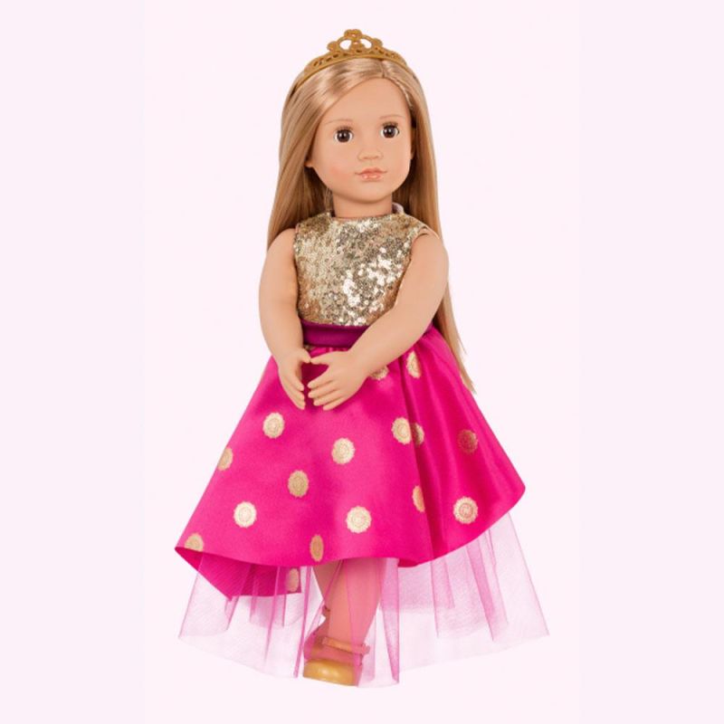 Og Dolls - Doll with Long Festive Dress & Tiara - Sarah